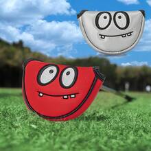 1 Piece Black Eye Pattern Golf Club Head Cover, Golf Club Cover,Putter Cover Golf Equipment Material Waterproof And Wear-Resistant, Red And Gray Optional, To Provide The Best For Your Ball - Multicolor - View 4