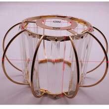 E27 Glass Crystal Lamp Shade, Creative Pendant Light Accessories - Multicolor - View 3