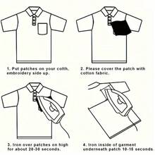 3pcs Daisy Flower Embroidered Patches, Suitable For DIY Clothing, Hats, Bags, Shoes, Phone Cases, Iron-On Use - Multicolor - View 6