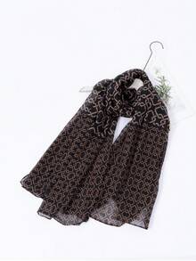 Geometric Pattern Casual Polyester Fabric - Multicolor - View 2