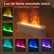 ¡RecomendadoDifusor de Aceites Esenciales y Humidificador para Aromaterapia, 3 en 1 Difuso r de Aroma de Llama, Aceites Difuso r 2 Modos De Luz, Humificador de Aromas para Casa Meditacion Trabajar Relaja Yoga¡Top de Temporada - 1 - Ver 7