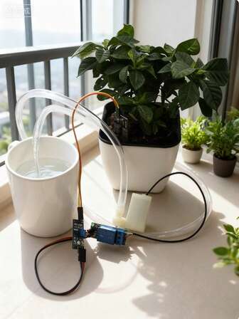 Automatic Drip Irrigation System - Effortless Plant Watering With Soil Moisture Detection And Automatic Watering - Suitable For Indoor And Outdoor Gardens, Greenhouses - Ideal For Busy Gardeners And Plant Enthusiasts - Perfect As A Housewarming Gift Or For Hobbyists, Tools, DIY Enthusiasts, Christmas, Novelty Gifts