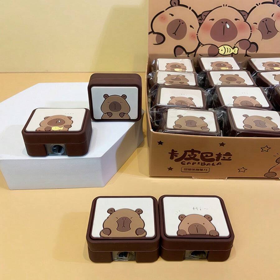 Schattige Gum Voor Kinderen Capybara-pagina Voor Kinderen Met Een