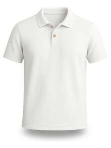 Men's Classic Pique Polo Shirt - Factory Price - Blanco - Ver 2