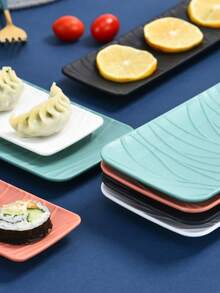 Đĩa Sushi Kiểu Nhật, Đĩa Tráng Miệng Hình Chữ Nhật Cho Bữa Trà Chiều, Khay Đựng Bánh Trái Cây Và Kẹo Ngọt Thanh Lịch - Nhiều màu - Xem 5