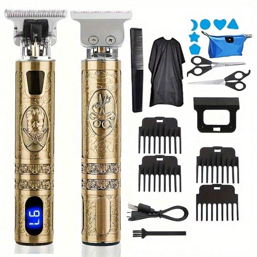 OBOVAY 男士理发器、胡须修剪器、个人护理工具，也适合作为父亲节礼物，可供个人或造型师使用。 - 彩色 - 查看 1