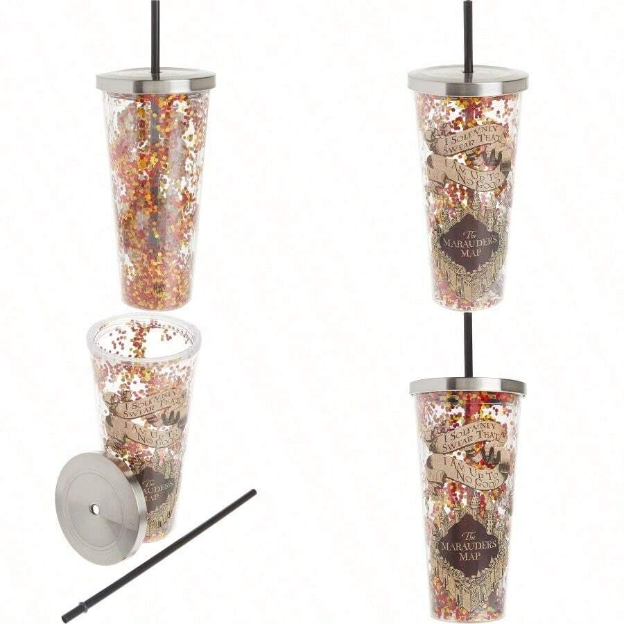 Spoontiques Solemnly Swear - Taza con paja 20 onzas multicolor - Multicolor - Ver 1