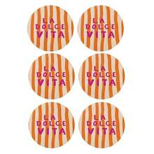 A Good Life - 6-Piece Coasters And Table Protectors, Birthday Gifts, Housewarming Gifts, Children's Style, Simple Italian Style, Retro Design, Seasonal Themes, Wedding, Arab Style, Retirement Gifts - Multicolor - View 13