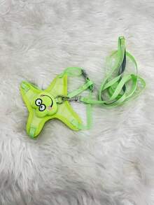 Cute Pet Collar And Leash Set, Collar For Small Dog Walks, Anti-Escape Collar For Cats, Adjustable Vest For Cats. - màu xanh lá - Xem 2