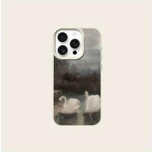 Con una funda tpu para el  16 pro max, un elegante diseño de cisne blanco, una cubierta protectora duradera y un look para el  16 pro Max / 14 / 15 / 13P / 12 / 11, es el regalo perfecto para la fiesta, resistente al desgaste, adecuado para hombres y mujeres, y una carcasa de arte retro explosiva. - Color mezclado 1-291 - Ver 6