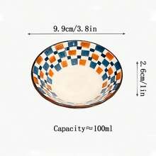 4/8/10件套日式复古陶瓷蘸酱碟，开胃菜盘，酱油碟，适用于餐桌，可盛放开胃菜、酱汁、小吃、寿司，是乔迁新居、圣诞节的理想礼物，可用洗碗机和微波炉加热。 - 彩色 - 查看 10