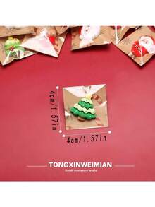 4/10PCS Christmas Decorations, Mini Santa Claus Refrigerator Magnets, Christmas Decorations Home, Home Decoration - Multicolor - View 5