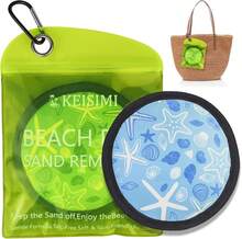 2 Upgraded Sand Remover For Beach, Talc- & Reusable Beach Vacation Essentials For Women, Hawaii Vacation Must Haves Accessories & Gifts, Whole Family - 朗特.西斯塔 - 查看 8