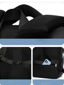 Multifunctional Travel Backpack, Waterproof, With Different Compartments, For School Or Travel - Blue - View 3