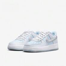 Nike Zapatos deportivos casuales tipo Air Force 1 retro para niños grandes
