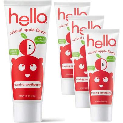 Hello Oral Care Kids Fluoride Free and SLS Free Toothpaste, Natural Watermelon, 4.2 Ounce
