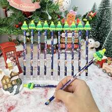 20/30 Peças Lápis de Madeira Temáticos como Presentes de Feriado, Lápis Apagáveis Adequados para Escola e Ocasiões de Feriado, Papelaria, Ferramentas de Escrita Sazonais, Lápis Decorativos, Lápis, Lápis Apagáveis, Materiais de Escrita, Adequados para Professores e Alunos