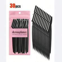 30pcs. Eyebrow Trimmer Set, Eyebrow Trimmer, Long Handled Eyebrow Trimmer, Beauty Tool, Used For Eyebrow Trimming, Razor, Precision Exfoliating Tool Eyebrow Trimmer, Facial Razor Blade, Eyebrow Trimmer Blade And Razor With Protective Cover, Used For Removing Facial And Body Hair, Suitable For Travel, Suitable For Both Men And Women. 1/3/6/12/24pcs. - 彩色 - 查看 12
