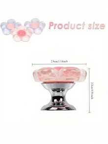 4pcs Multifunctional Toilet Button Protectors, Toilet Seat Lift Assist Accessories, Cute Flower Toilet Flush Buttons For Long Nails Bathroom Bathroom Accessories Bathroom Tools - Mixed Colors - View 2