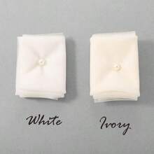20261 Tier Bride Wedding Veils White Fingertip Bridal Tulle With Comb For Women - White - View 3