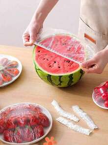 500pcs/Pack Disposable Food Wrap, Shower Head Cover, Multi-Purpose Shrink Bags, Disposable Shoe Covers, Thick Kitchen Food Wrap, Refrigerator Food Preservation Cover, Elastic Stretch Cover