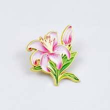 Tulip Flower Brooch Versatile Metal Girl Clothing Brooch Accessories Badge Ornament - XZ4533-2 - Xem 6