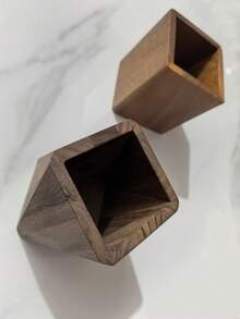 1 件黑胡桃木笔筒、遥控器和办公桌收纳盒、菱形和方形笔筒、笔筒、铅笔盒、办公室装饰、蜡笔筒、笔筒、办公设备、桌面收纳盒、办公文具、记号笔收纳盒、化妆品收纳盒、收纳盒、收纳盒、护肤品收纳盒、办公室收纳盒、文具收纳盒、指甲收纳盒、卧室装饰 - 彩色 - 查看 9