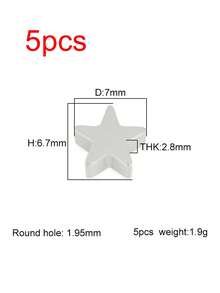 5个抛光不锈钢十字架和心形吊坠，适合手工珠宝制作、DIY手链和项链 - 吊墜 - 查看 12