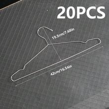 Bộ 10/20 móc treo quần áo bằng thép không gỉ, giá phơi đồ, giá treo quần, móc treo quần áo liền mạch, chắc chắn, chống trượt. - Nhiều màu - Xem 11