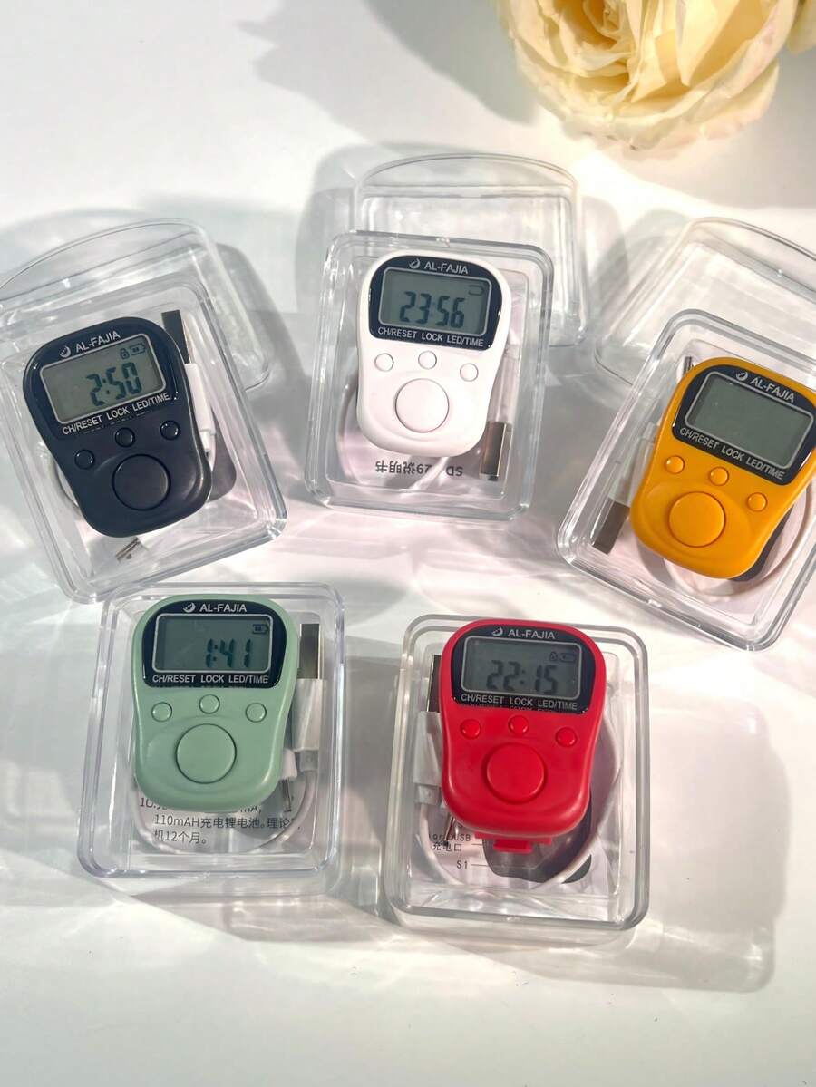 8通道智能计数器，带锁，多功能人/车流量计数器，液晶显示屏，LED背光 - 多色 - 查看 1