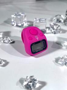 1pc Portable Finger Tally Counter With LED Light, Manual Ring Mini Counter With Hundred Reminder, Holiday Gift (Battery Not Included), Finger Tally Counter, Ring Electronic Button Timer, Student Business Finger Counter, Suitable For Knitting Counting, Multiple Colors Available - Multicolor - View 14