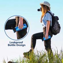 Survival 4-Stage Water Filter , - 22oz Camping Water With -In Compass, Travel And Emergency Preparedness , Teal - Teal - View 4