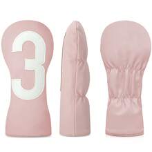 1pc Pink Golf Club Protective Cover, Golf Accessories, And Protective Cover Made Of Waterproof And Durable Materials Provide The Best Protection For Your Golf Club. - Pink - View 4
