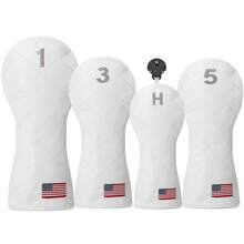 1pc White Golf Club Protective Cover, Golf Accessories, And Protective Cover Made Of Waterproof And Durable Materials Provide The Best Protection For Your Golf Club. - White - View 1
