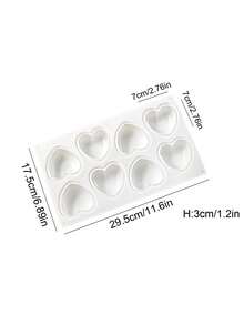 1pc Heart Shaped Silicone Cake Mold, Suitable For Chocolate/Cake/Dessert Decoration, Essential For Holiday & Special Occasion Baking