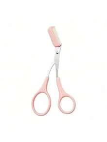 Unisex Eyebrow Scissors & Comb Set, Eyebrow Grooming Tool, Perfect For Eyebrow Trimming, Length Control, Home Beauty Tool, Includes Mini Comb Tweezers, Facial Hair Removal, Haircut Scissors, Hairdressing Supplies