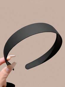 4 buc/1 buc. Bentiță de păr pentru femei, din plastic mat, bej, negru, kaki, maro, culoare solidă, cu circumferință de 14,17 inch, accesorii de păr minimaliste de înaltă calitate, la modă, versatile, potrivite pentru purtare zilnică, spălatul feței, machiaj, asortarea ținutelor, bentiță de păr, diademă, cerc de păr - Multicolor - Vizualizare 5