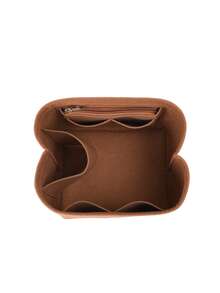 Felt Bag Liner For Ce Triomphe Line CANVAS BUCKET Travel Insert Organizer Handbag Purse Travel Inner Pouch Cosmetic Bags Shaper - Rust - View 3