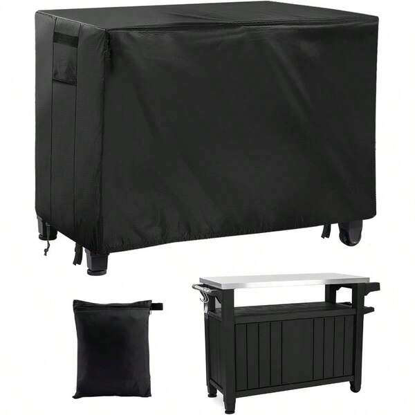 PAMASE Outdoor Dining Cart Cover 54"L*23"W*35"H Grill Covers For  Unity XL Portable Cabinet Bar Heavy Duty Waterproof BBQ Food Prep Table Serving Worktable Metal Movable Station