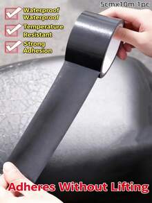 1 Roll 10M High Viscosity Black Cloth Duct Tape For Cushion Repair, Leather Seat/Sofa Leak Repair, Leather Wear-Resistant Repair Tape, Sofa Repair Patch, Motorcycle/Car Seat Self-Adhesive Leather Patch, Strong Adhesive Tape, Suitable For Hotel/Restaurant/Office/Commercial, Essential For Christmas - Black - View 14