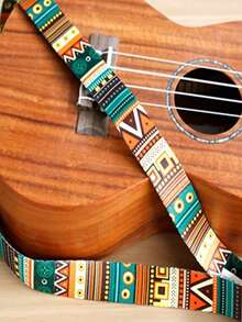 1pc High-Quality Hands-Free Ukulele Neck Strap - Design, Comfortable To Play - Buttonless Clip-On Waist Belt - Essential Adjustable Ukulele Accessory - Multicolor - View 8