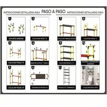 Rack para Baño 155 cm * 47 cm de Acero Inoxidable y Juntas Plásticas de Alta Calidad - Negro - Ver 3