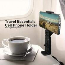 حامل هاتف قابل للتعديل 360 درجة: مشبك مكتب قابل للدوران 360 درجة - من مادة ABS حامل هاتف محمول للسفر قابل للطي وللدوران، مناسب للمكتب والطائرة والقطار، متوافق مع أجهزة وأندرويد، هدية مناسبة لعيد الميلاد والأسرة والأصدقاء للاستخدام في المكتب والسكن الجامعي والمنزل