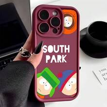 Funda para teléfono de South Park de dibujos animados, diseñada para varios modelos de , incluyendo 16, 17, Air 16E, 15, 14 Plus, 13, 12 Mini, 11 Pro Max, X, Xs, XR, 7, 8 y SE, con protección de lente tipo escalera y una carcasa de silicona suave. - Color mezclado 2 - Ver 2