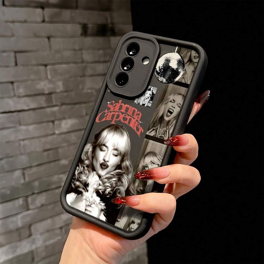 Funda de teléfono ilustrada de Singer Carpenter para A26, A36, A55, A35, A06, A16, A05, A14, A24, A34, A54, A15, A05S, A25, A23, A33, A53, A73, A13 4G 5G, a prueba de golpes, suave cubierta de TPU.17 17promax - Negro - Ver 1