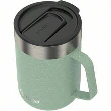 Contigo Streterville -Taza de Acero Inoxidable con Asa y Tapa 414 ML. Color Agave - AgavePowderCoatSpeckle - Ver 5