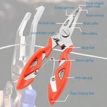 Multi-Function Fishing Pliers, Carbon Steel Fishing Line Cutter, Fishing Hook Remover For Freshwater And Saltwater Fishing, Braiding Tool