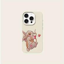 Funda de teléfono personalizada con diseño de conejo de amor dibujado a mano, elegante y simple, protección a prueba de golpes y anticaídas, resistente a la suciedad y duradera, adecuada para  17/17 Pro/17 Pro Max/17 Air/ 16/16 Pro/16 Pro Max/16 Plus/ 15/15 Pro Max/15 Pro/15 Plus/ 14/14 Pro/14 Plus/14 Pro Max/ 13/13 Pro/13 Pro Max/12/12 Pro/12 Pro Max/11/11 Pro/11 Pro Max/XR/X/XS/XS Max. Es el regalo de cumpleaños perfecto para novias, novios, esposos, esposas, amigos o para uno mismo, innovador y a la moda, adecuado tanto para hombres como para mujeres.Funda suave para antivirus, nuevo estilo y diseño, regalo protector para uso personal y corporativo - Blanco 1714 - Ver 6