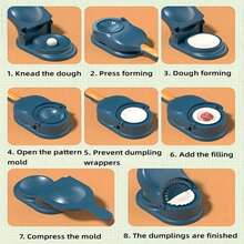 Random Color 1PC 2in1, Dumpling Skin Maker, Creative Dumpling Maker, Kitchen DIY Dumpling Maker, Manual Tortilla Maker, Dumpling Moulds For Dumpling Skin, Dough Presser, Dumpling Presser, Kitchen Stuff, Kitchen Gadgets(The Color Of The Handle Is Random)