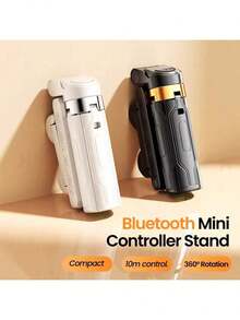 Wireless Mini Selfie Stick Tripod With Remote Control - Portable Anti-Shake, Extendable Design, Suitable For Travel, Gatherings And Live Streaming - Perfect Gift For Valentine's Day Or Birthday - Black And White Options, Mini Phone Tripod, Party Accessory, Fashionable And Compact - 彩色 - 查看 8